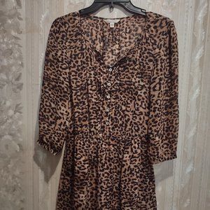 Charming Charlie leopard print dress